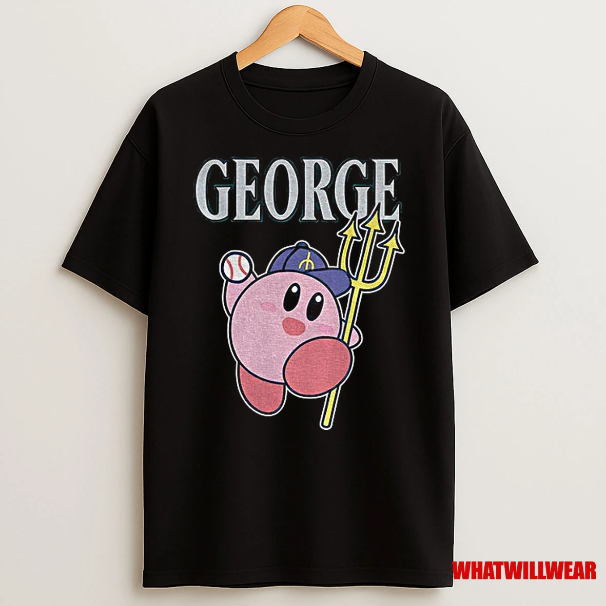 Kirby Hold Trident Georges Adventure George Kirby Seattle Mariners Seattle Mariners Shirts