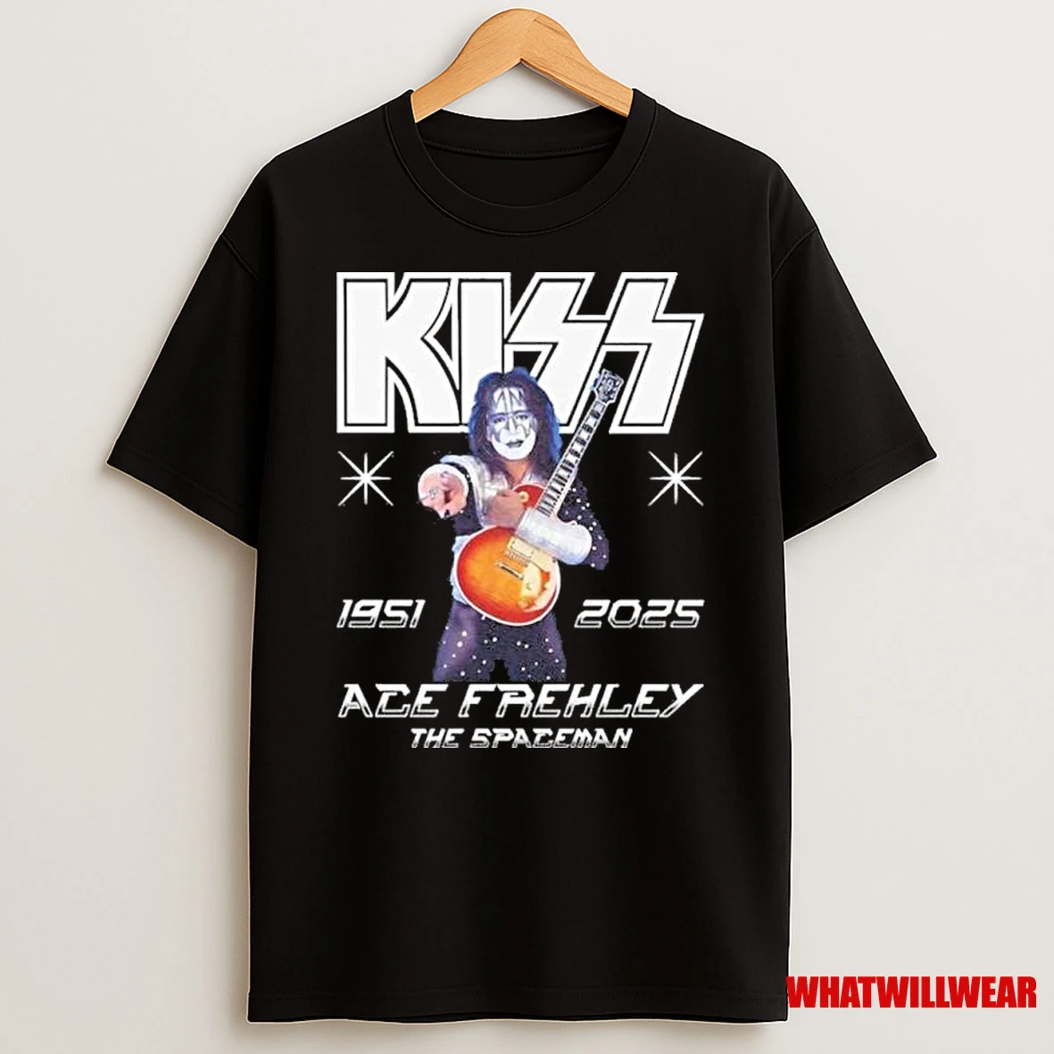 Kiss Ace Frehley Memorial 1951 2025 The Spaceman Shirts