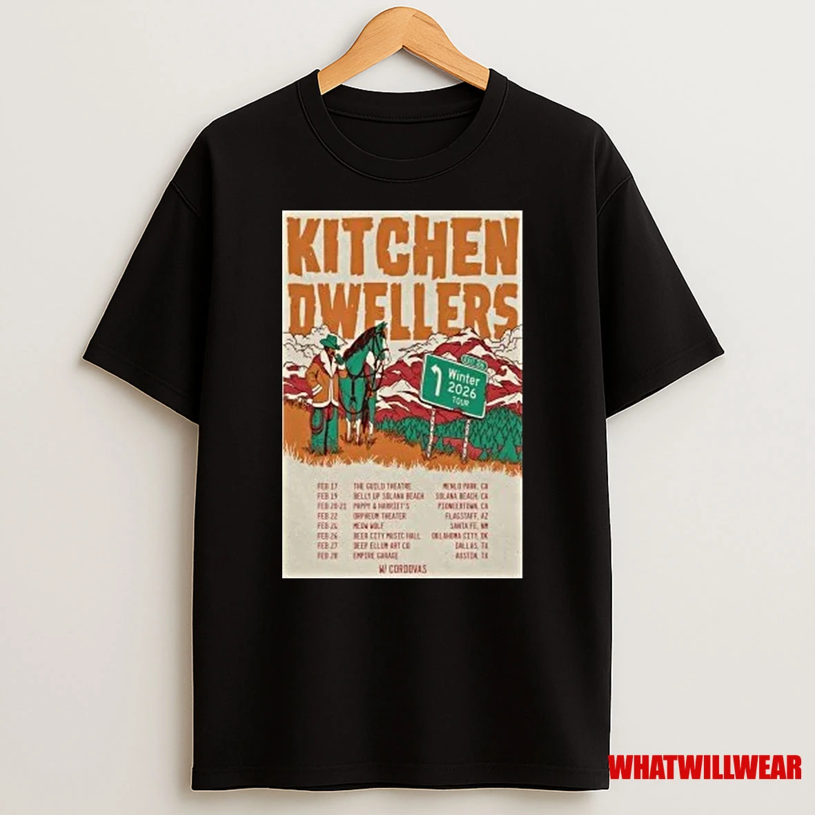 Kitchen Dwellers Winter 2026 Tour Shirts