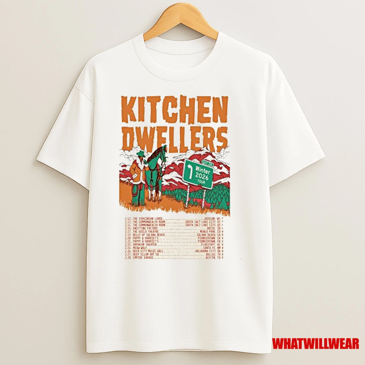 Kitchen Dwellers Winter Tour 2026 Shirts