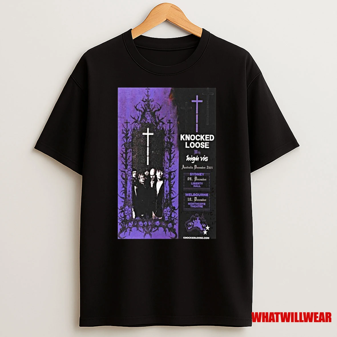 Knocked Loose Australia December 9 10 2025 Shirts