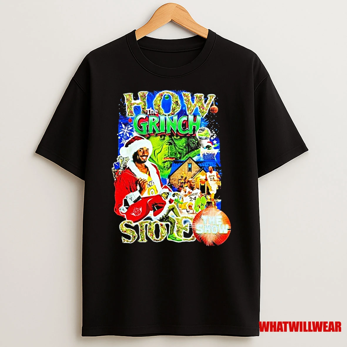 Kobe Bryant Los Angeles Lakers The Grinch How Stole Christmas Shirts