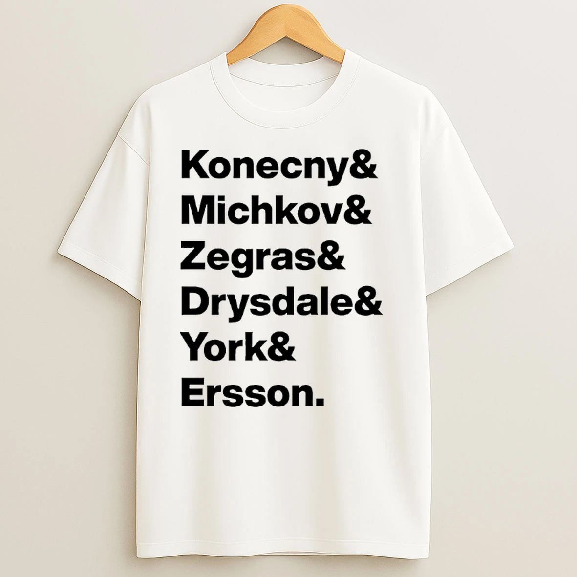 Konecny Michkov Zegras Drysdale York Ersson T Shirts