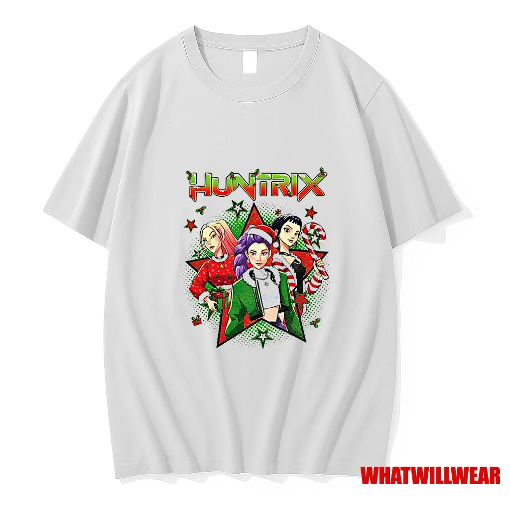 Kpop Huntrix Kpop Demon Hunter Saja Girls Christmas Anime Lover Gift Shirts