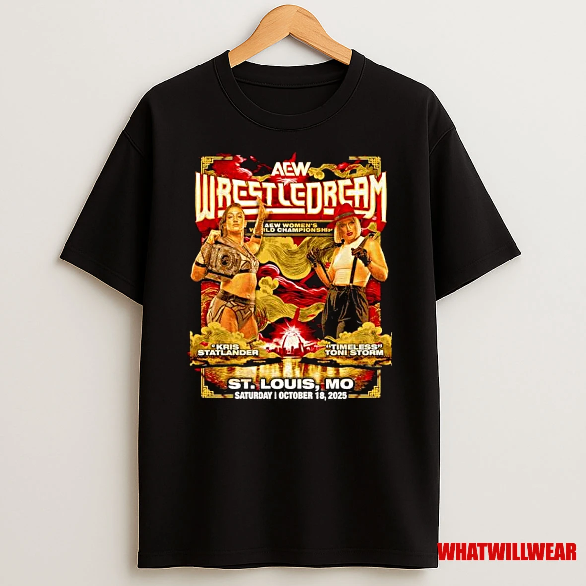 Kris Statlander Vs Toni Storm Aew Wrestledream 2025 Matchup Ornaments Shirts