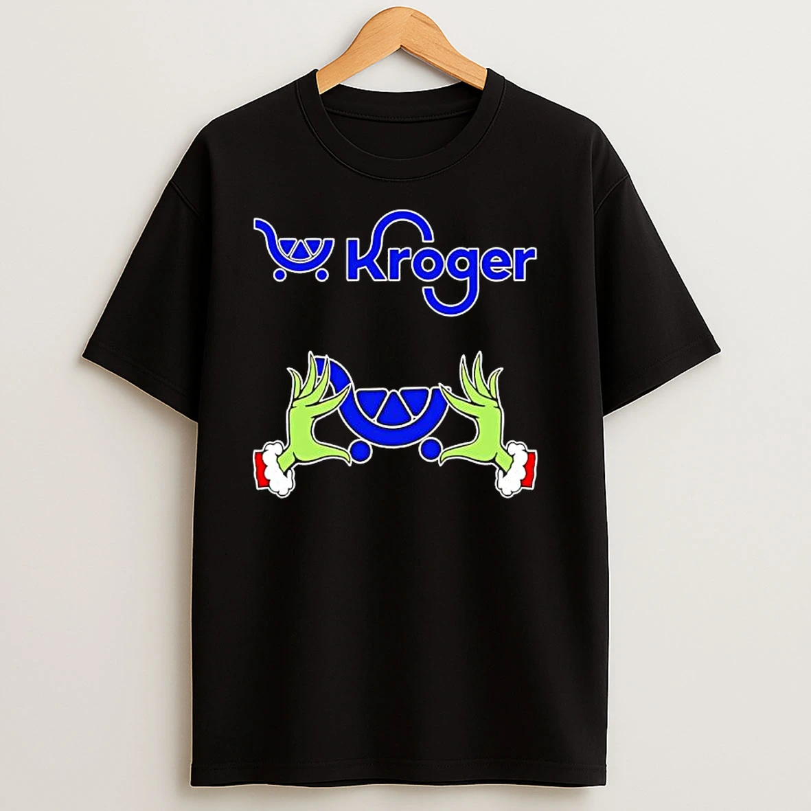 Kroger X Grinch Hands Merry Christmas T Shirts