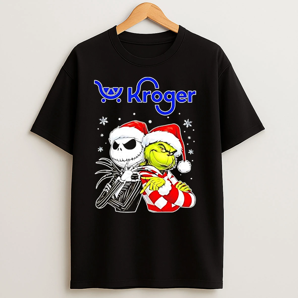 Kroger X Jack Skellington And Grinch Six Seven Merry Christmas T Shirts