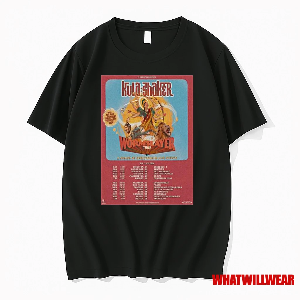 Kula Shaker Uk Eu Tour 2026 Shirts