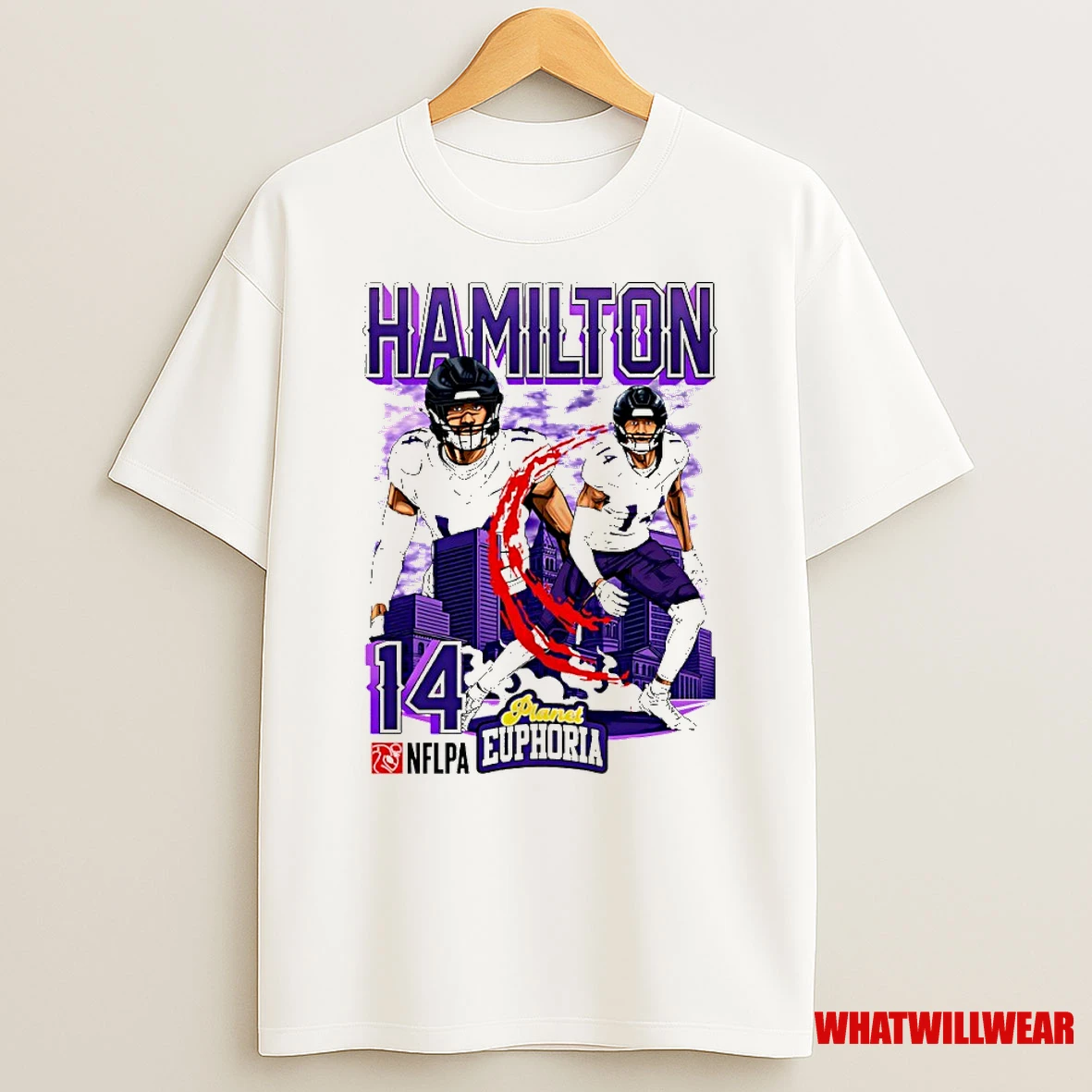 Kyle Hamilton 14 Baltimore Ravens Football Comic Shirts