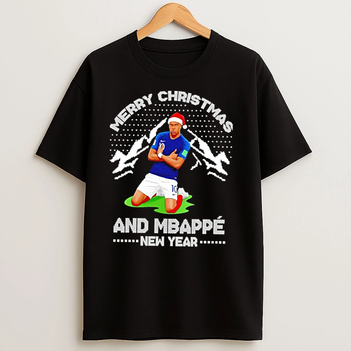 Kylian Mbappe Merry Christmas And Mbappe New Year T Shirts