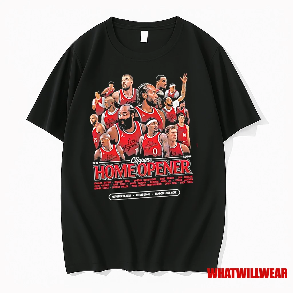 La Clippers Home Opener All Team Signatures Season Shirts