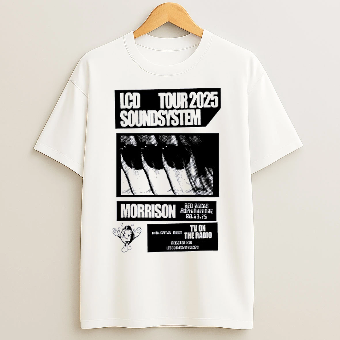 Lcd Tour Soundsystem Aug 13 2025 Red Rocks Amphitheatre In Morrison Co T Shirts