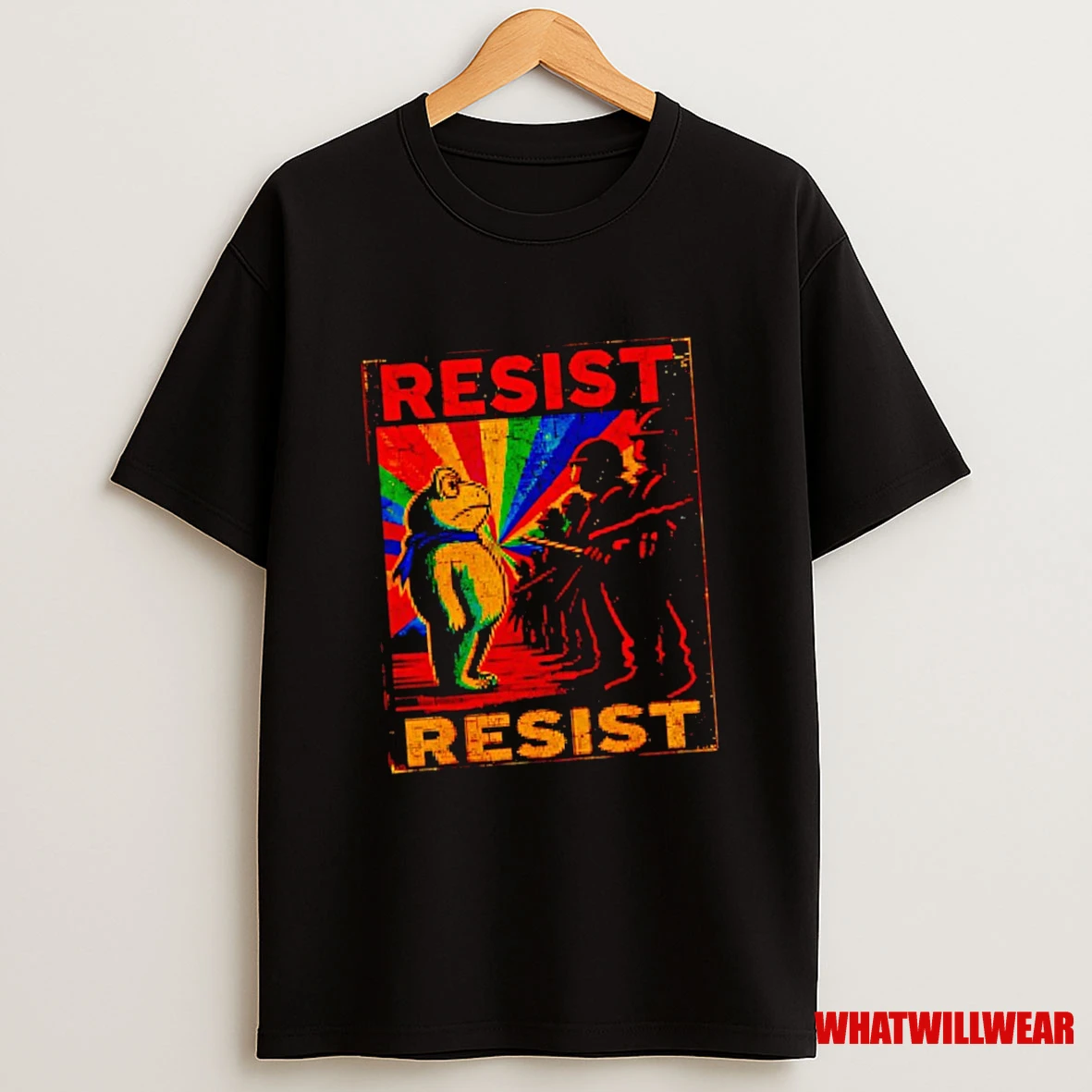 Lgbtq Portland Frog Protest Resist Activist Shirts