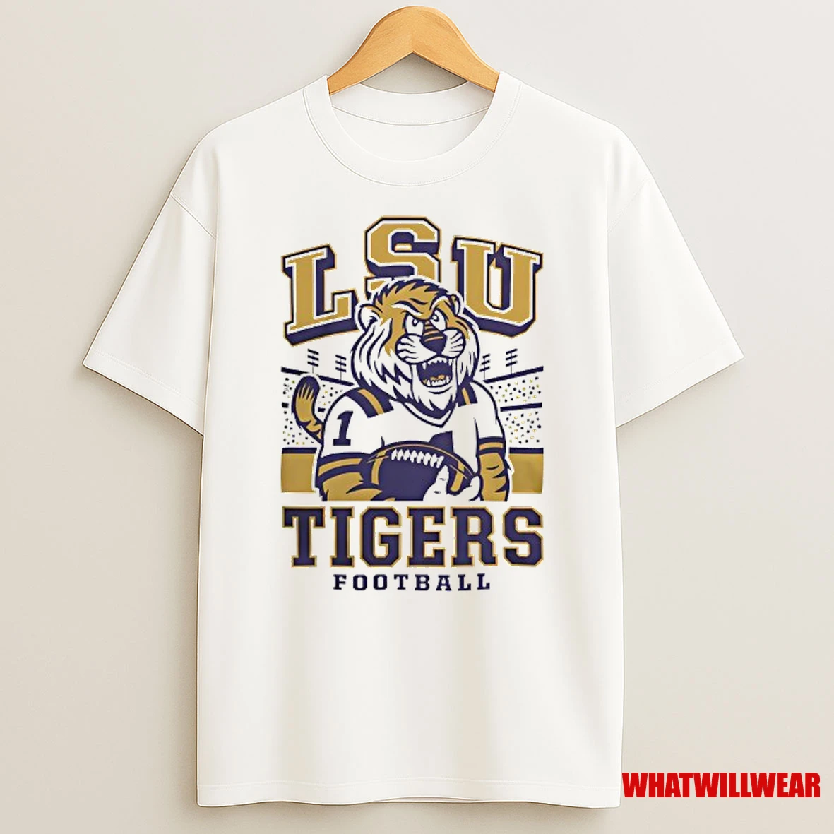 Lsu Tigers Qb Mike Football Stadium Mlb Shirts