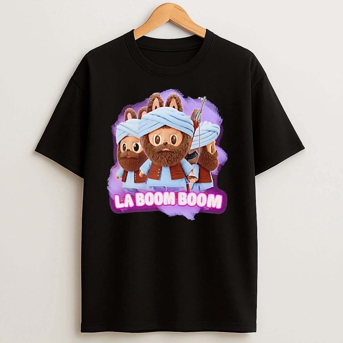 La Boom Boom Labubu Graphic T Shirts