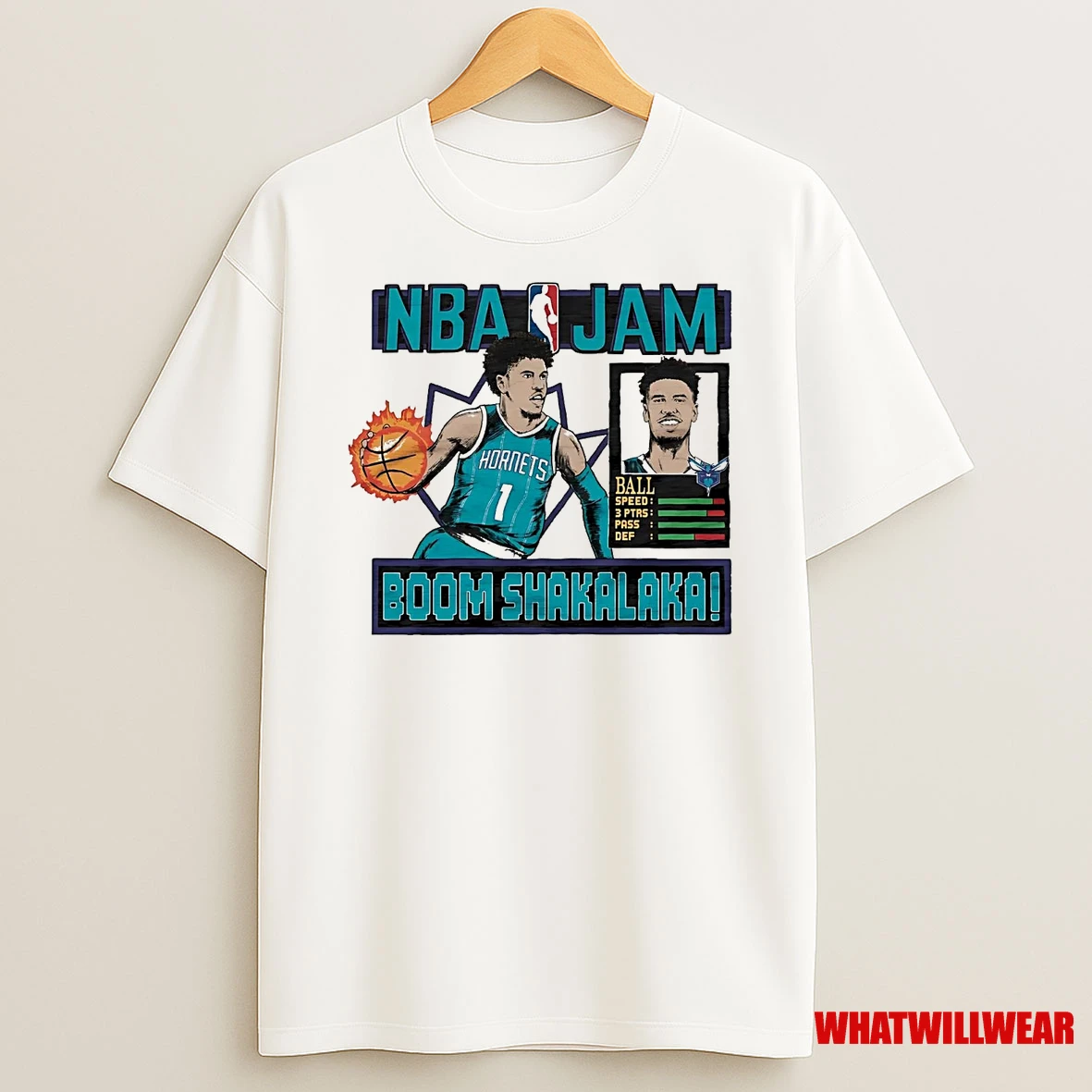 Lamelo Ball Boom Shakalaka Nba Jam Hornets Shirts