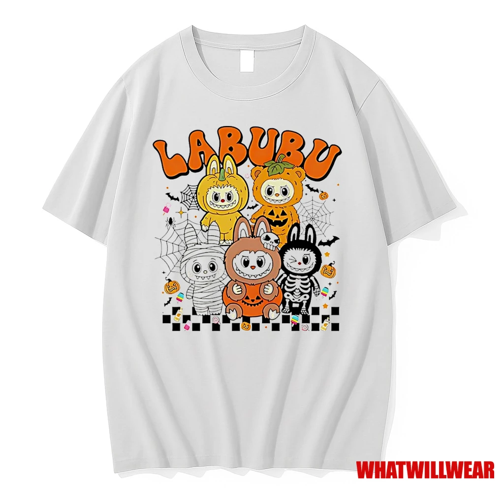 Labubu Cosplay Horror Characters Halloween Shirts