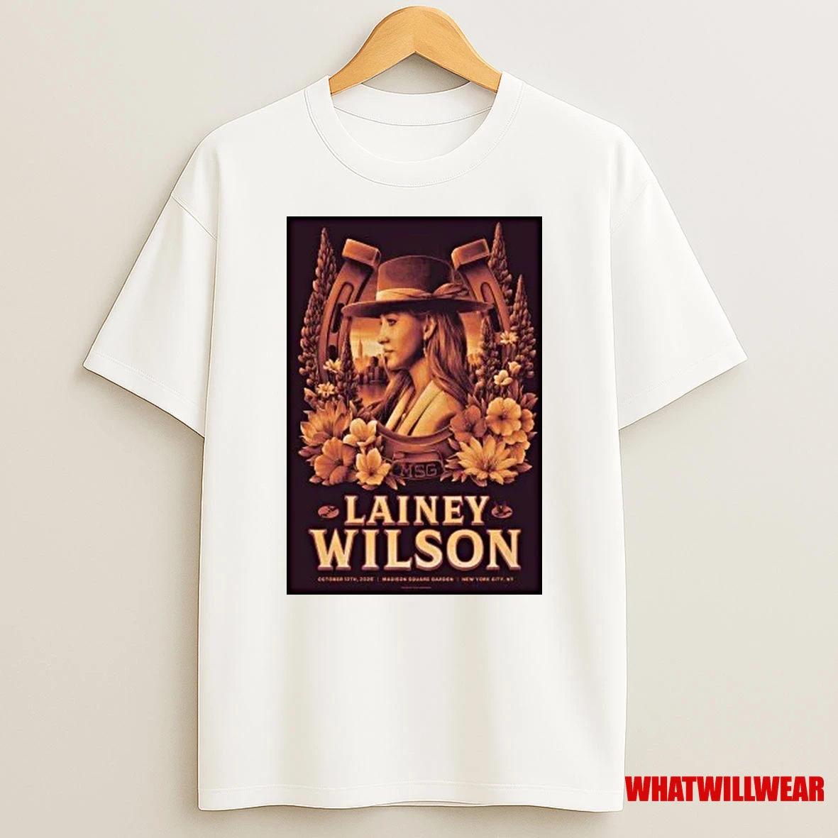 Lainey Wilson 10 10 2025 Madison Square Garden Show Shirts