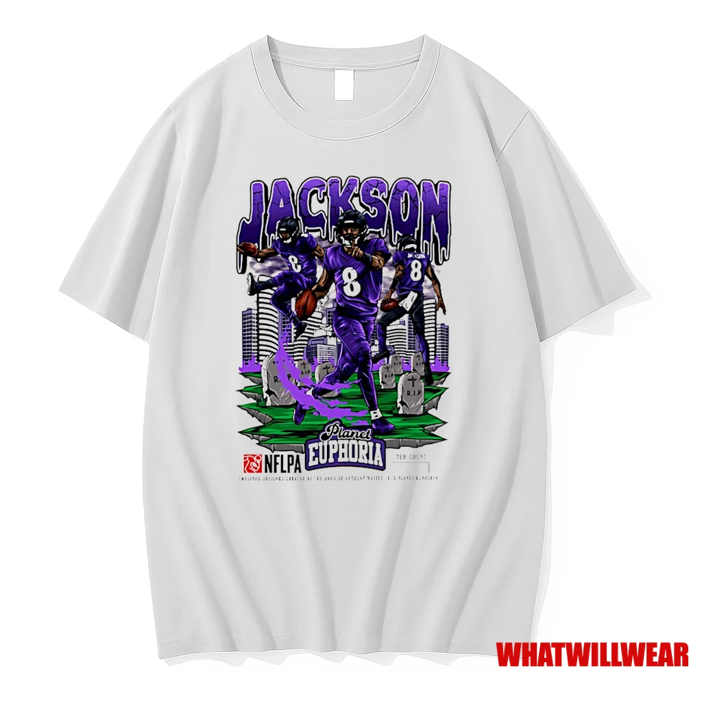 Lamar Jackson Baltimore Ravens Player Comic Shirts