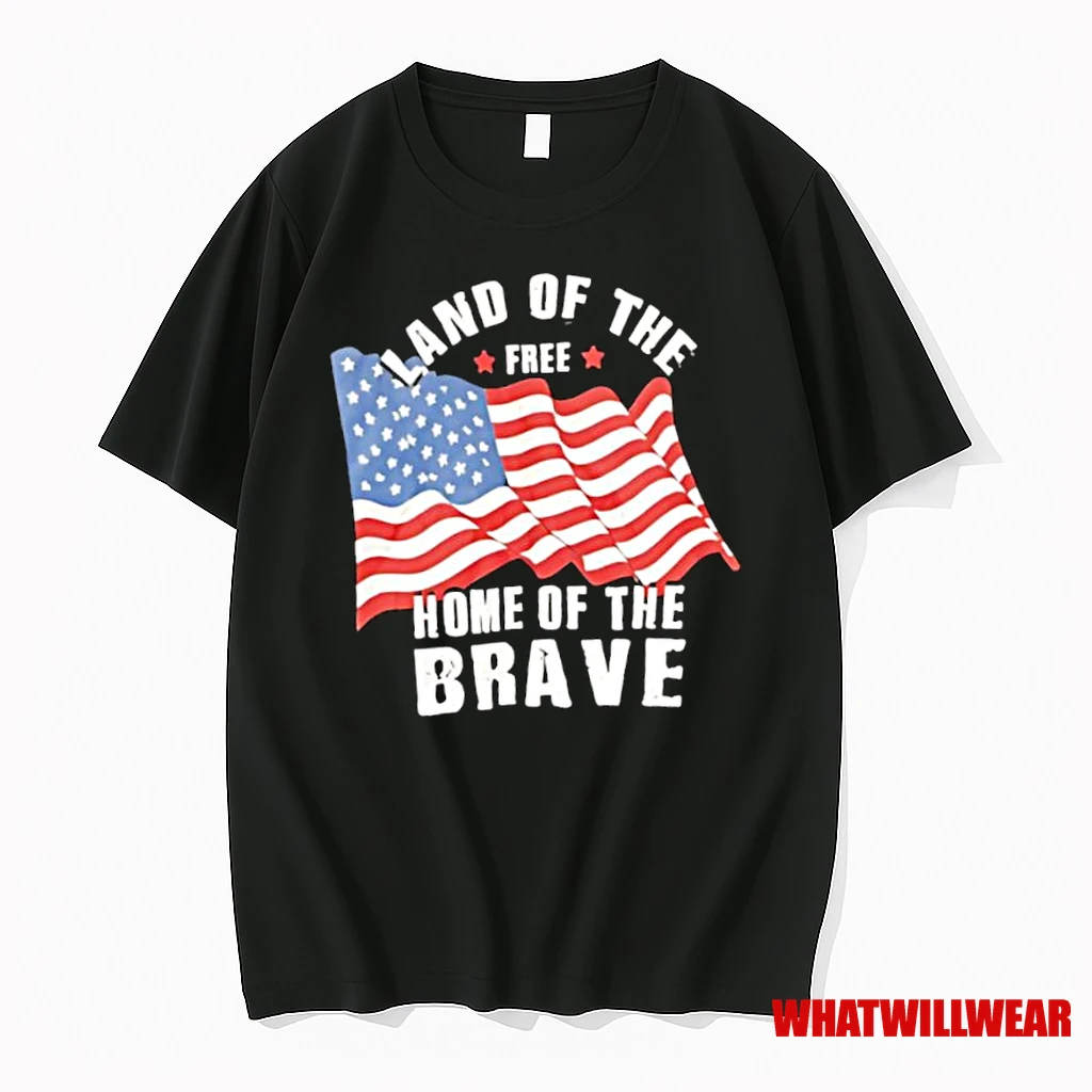 Land Of The Free Home Of The Brave Patriotic American Shirts