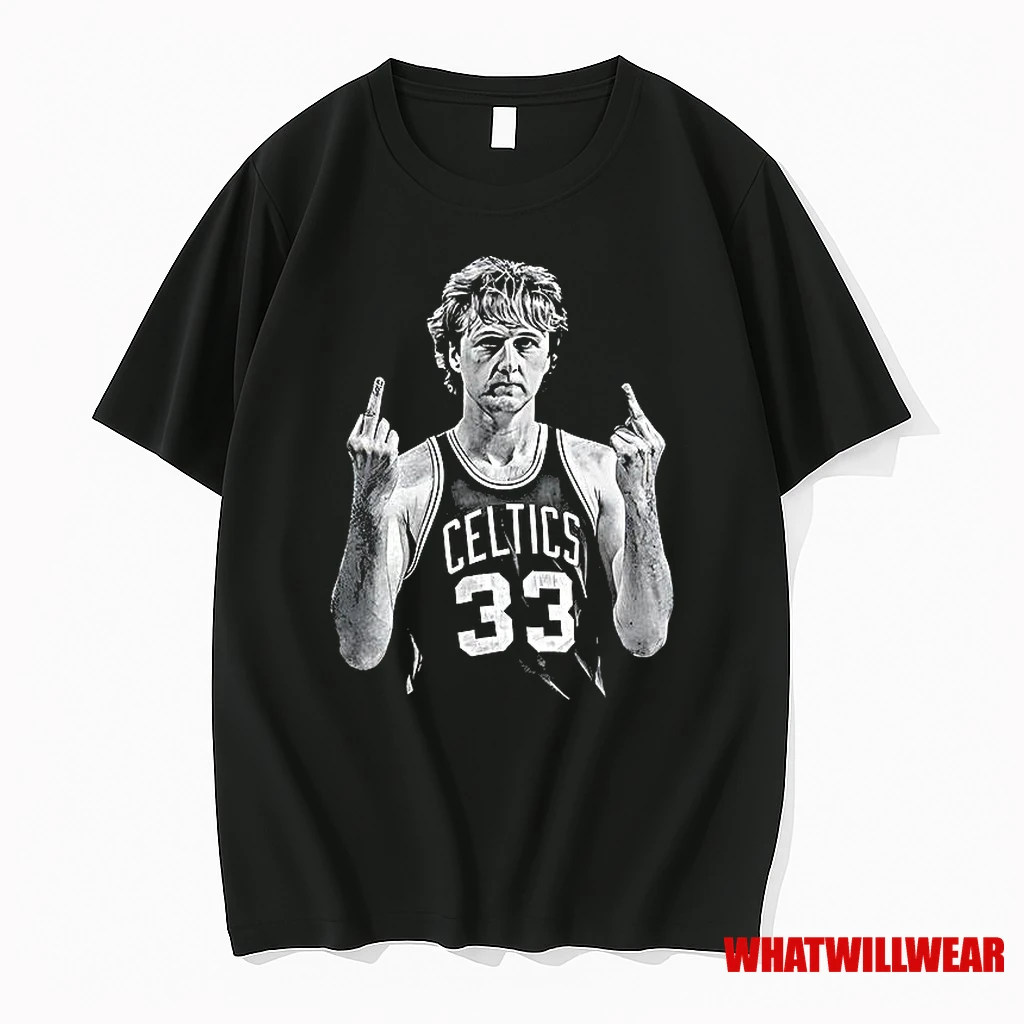 Larry Bird Middle Finger Meme Shirts