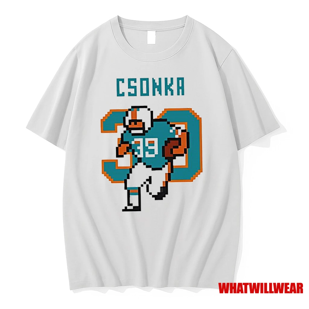 Larry Csonka Miami Dolphins 39 Running Back Gamer Style Shirts