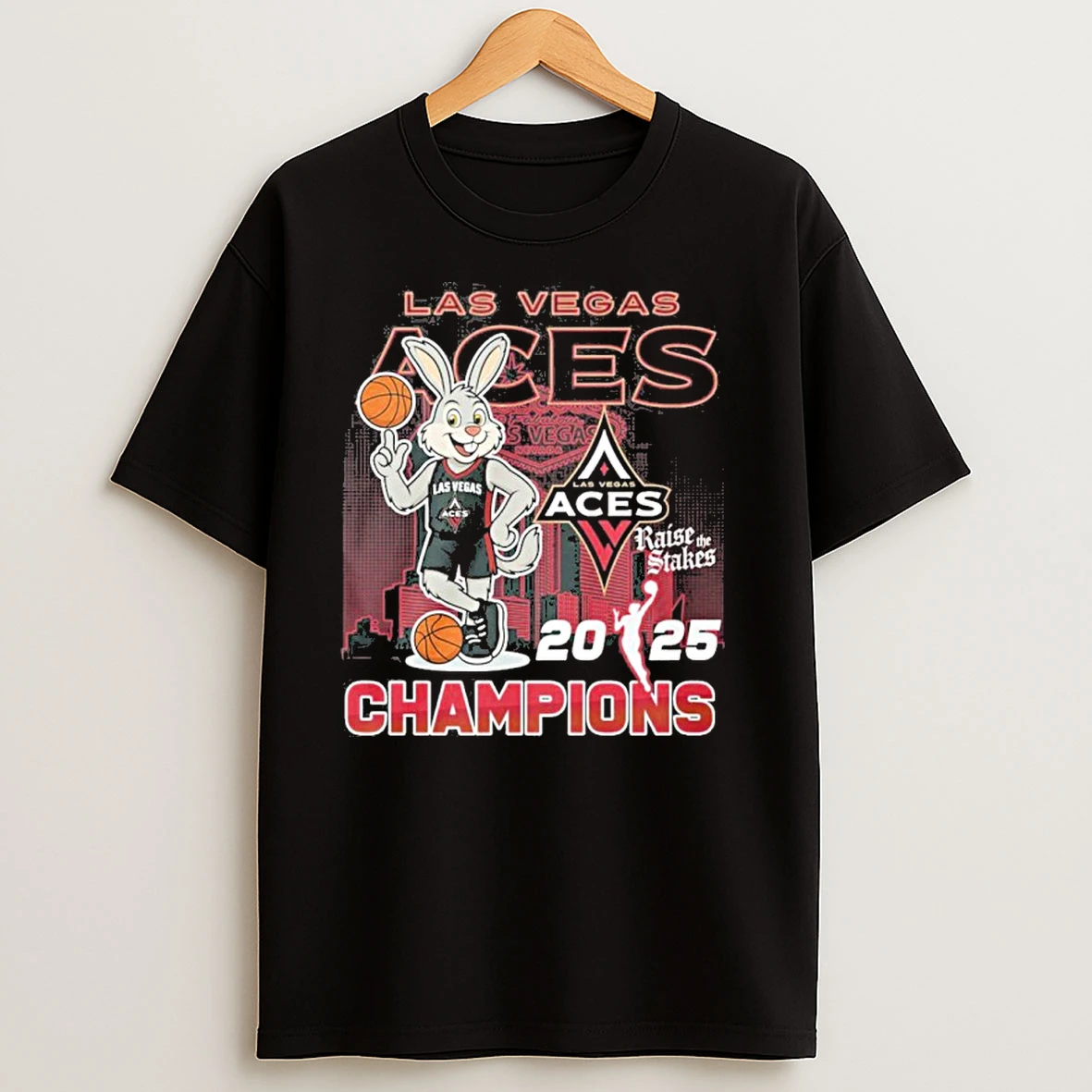 Las Vegas Aces Mascot 2025 Wnba Champions T Shirts