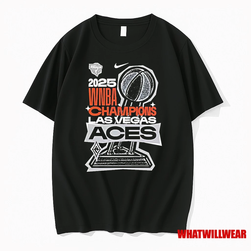 Las Vegas Aces Nike 2025 Wnba Finals Champions Trophy Shirts
