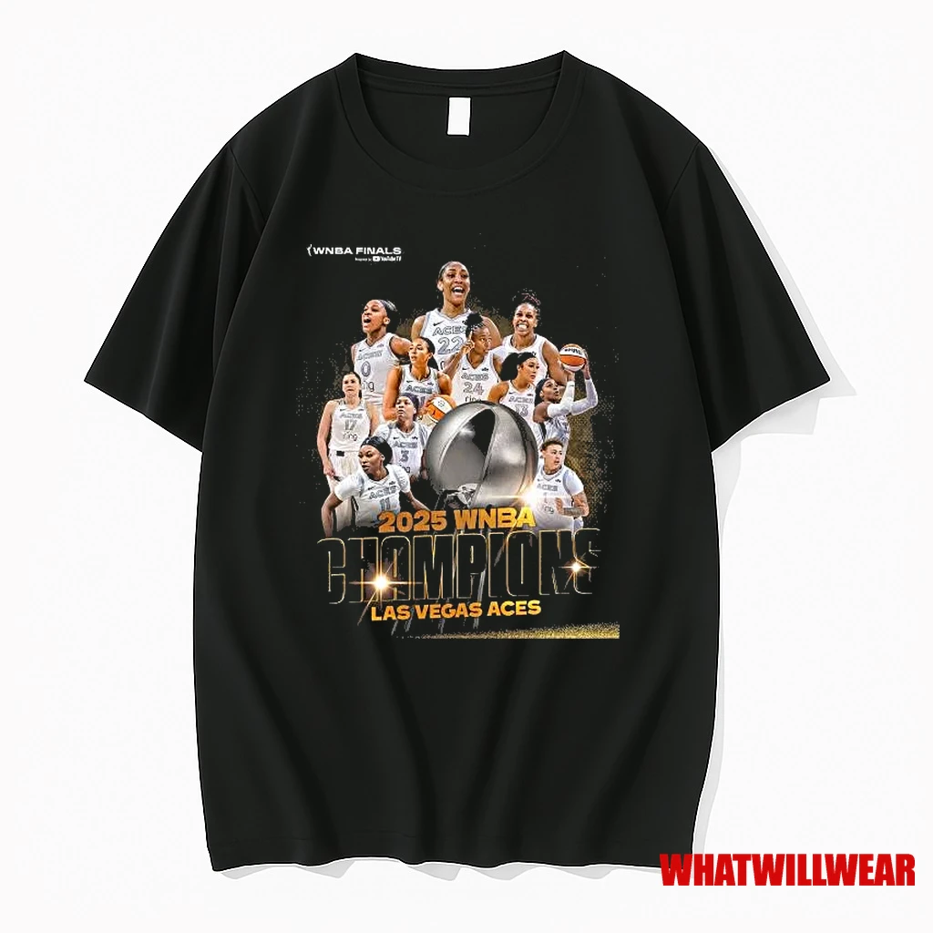 Las Vegas Aces Players Teams 2025 Wnba Champions Shirts