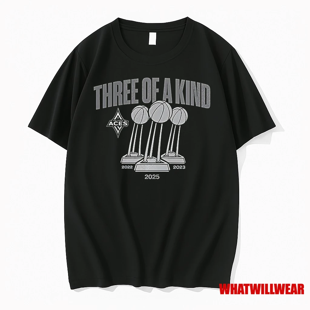 Las Vegas Aces Trophy Three Of A Kind Shirts