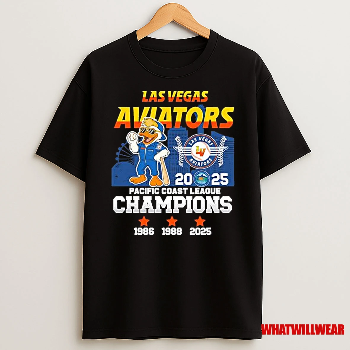 Las Vegas Aviators Mascot 2025 Pacific Coast League Champions Shirts