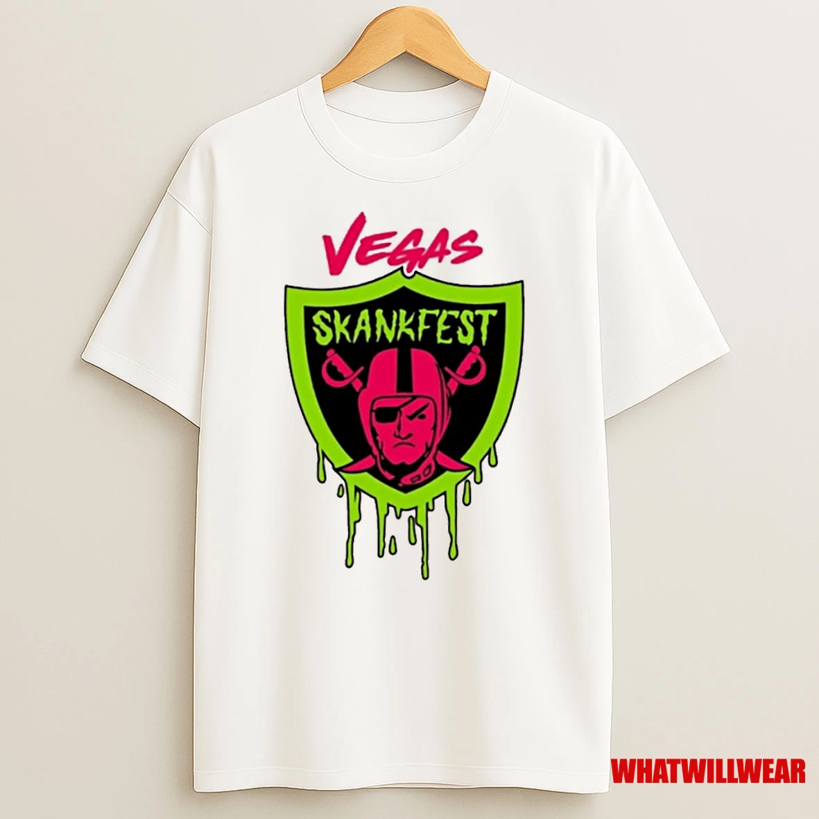Las Vegas Raiders Vegas Skankfest Dripping Parody Logo Shirts
