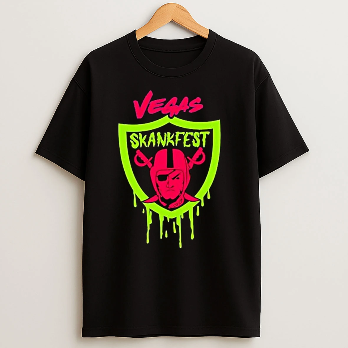 Las Vegas Raiders Vegas Skankfest Dripping Parody Logo Ornaments T Shirts