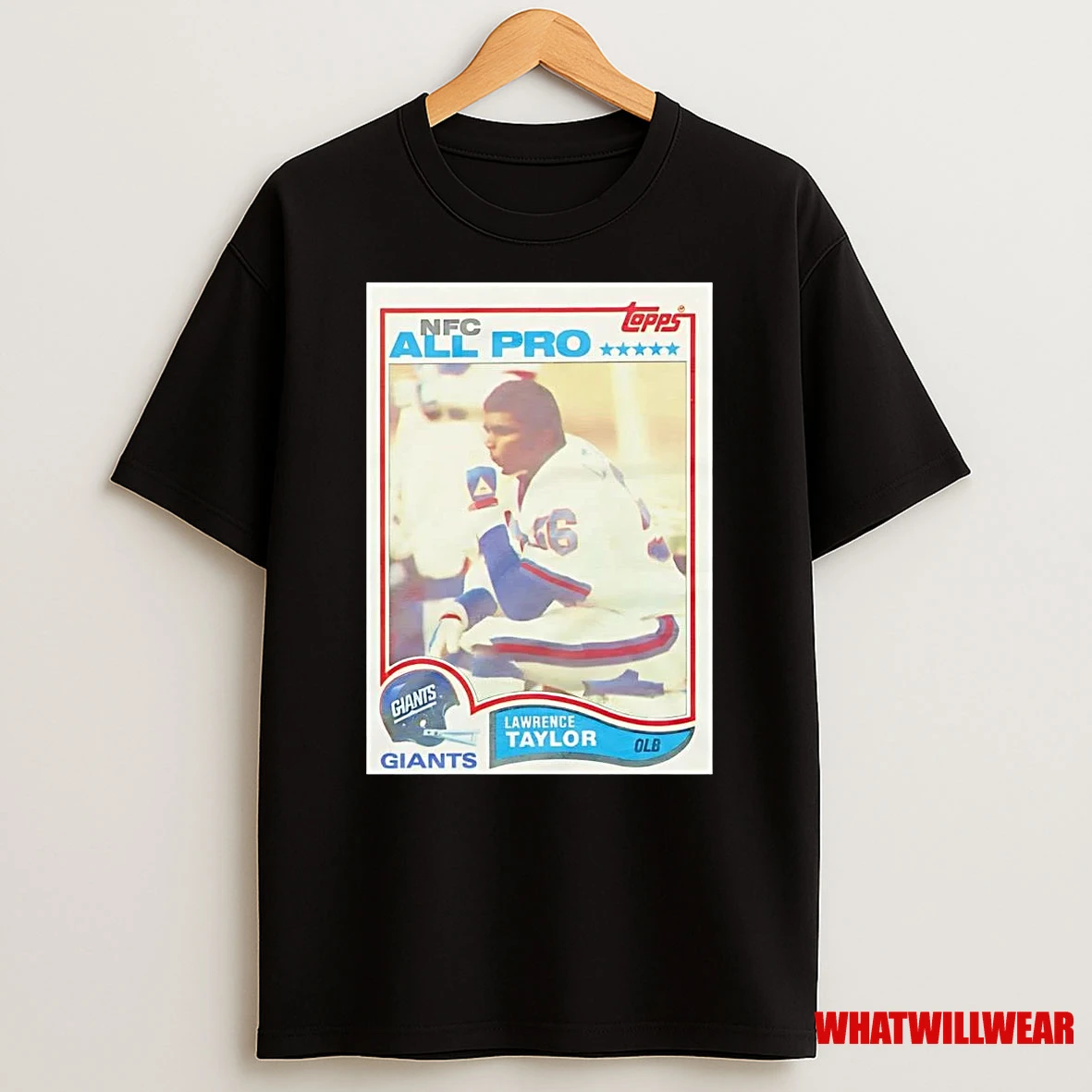Lawrence Taylor 1982 Nfc All Pro Greatness Giants Shirts