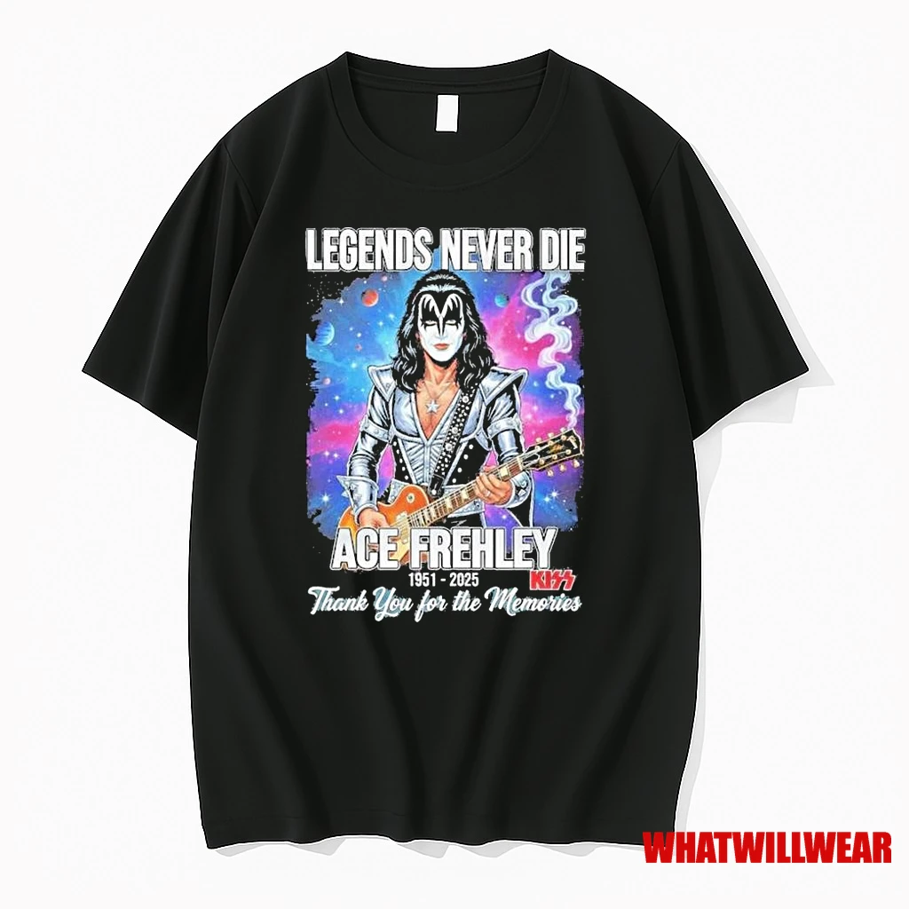 Legends Never Die Ace Frehley Kiss 1951 2025 Thank You For The Memories Shirts