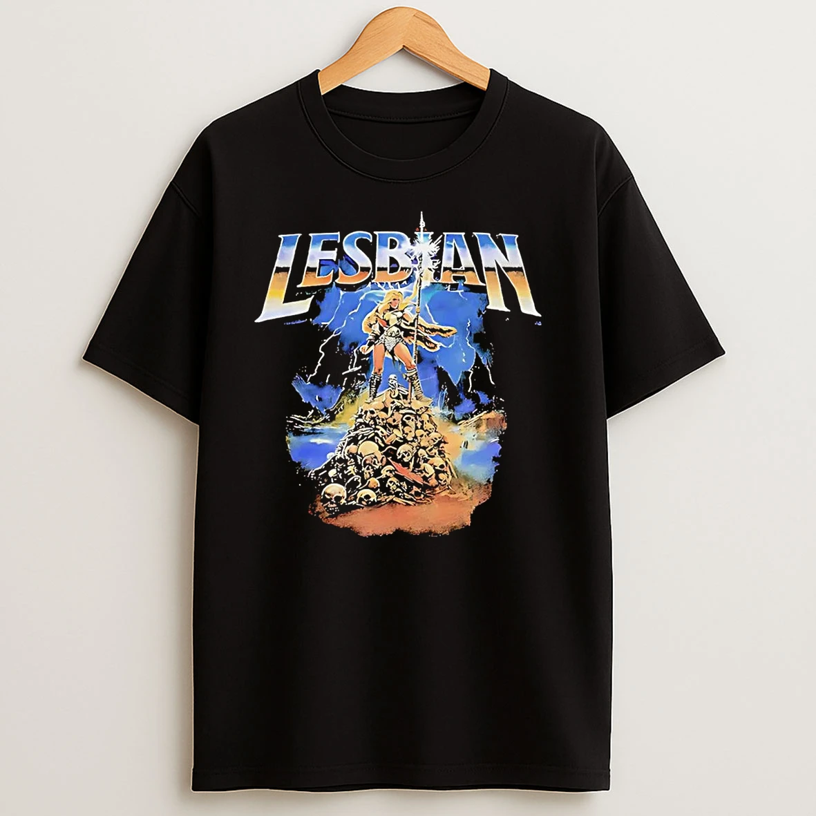 Lesbian Warrior Princess Dark Fantasy Lgbt T Shirts