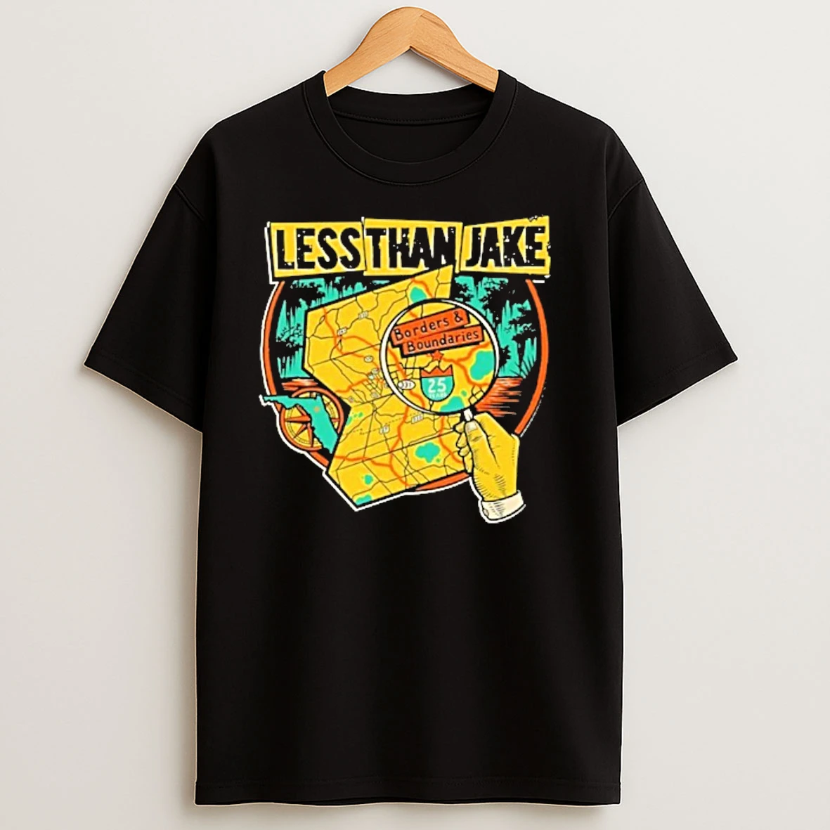 Less Than Jake Borders And Boundaries Anniversary Graphic T Shirts
