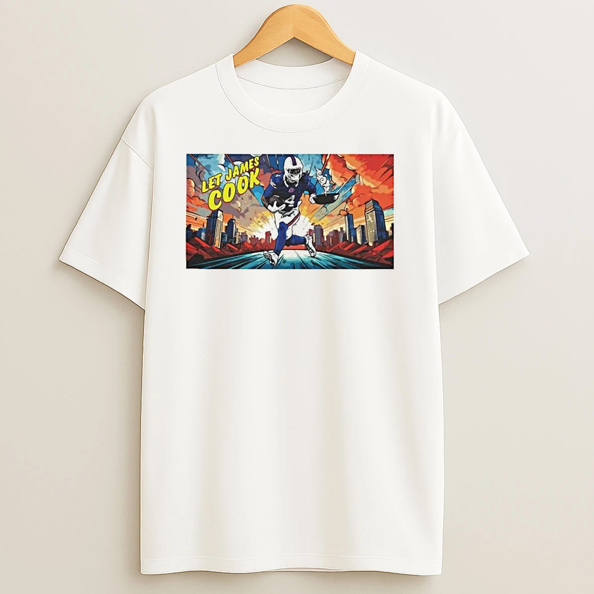 Let James Cook Nfl Buffalo Bills Skyline Ornaments T Shirts