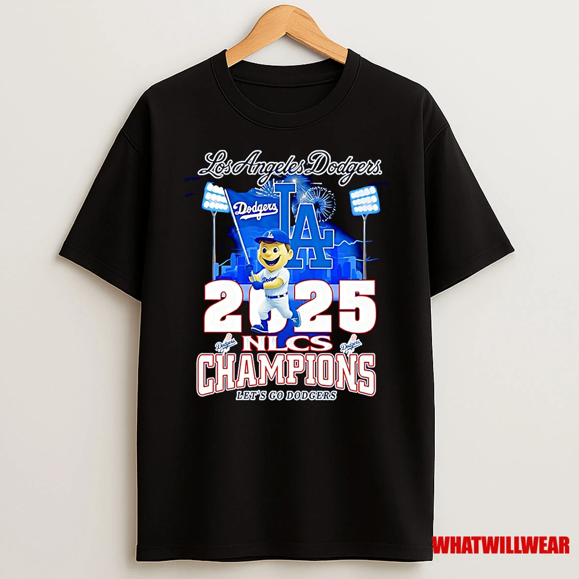 Lets Go Dodgers 2025 Nlcs Champions Los Angeles Dodgers Mlb World Series Mascot Shirts