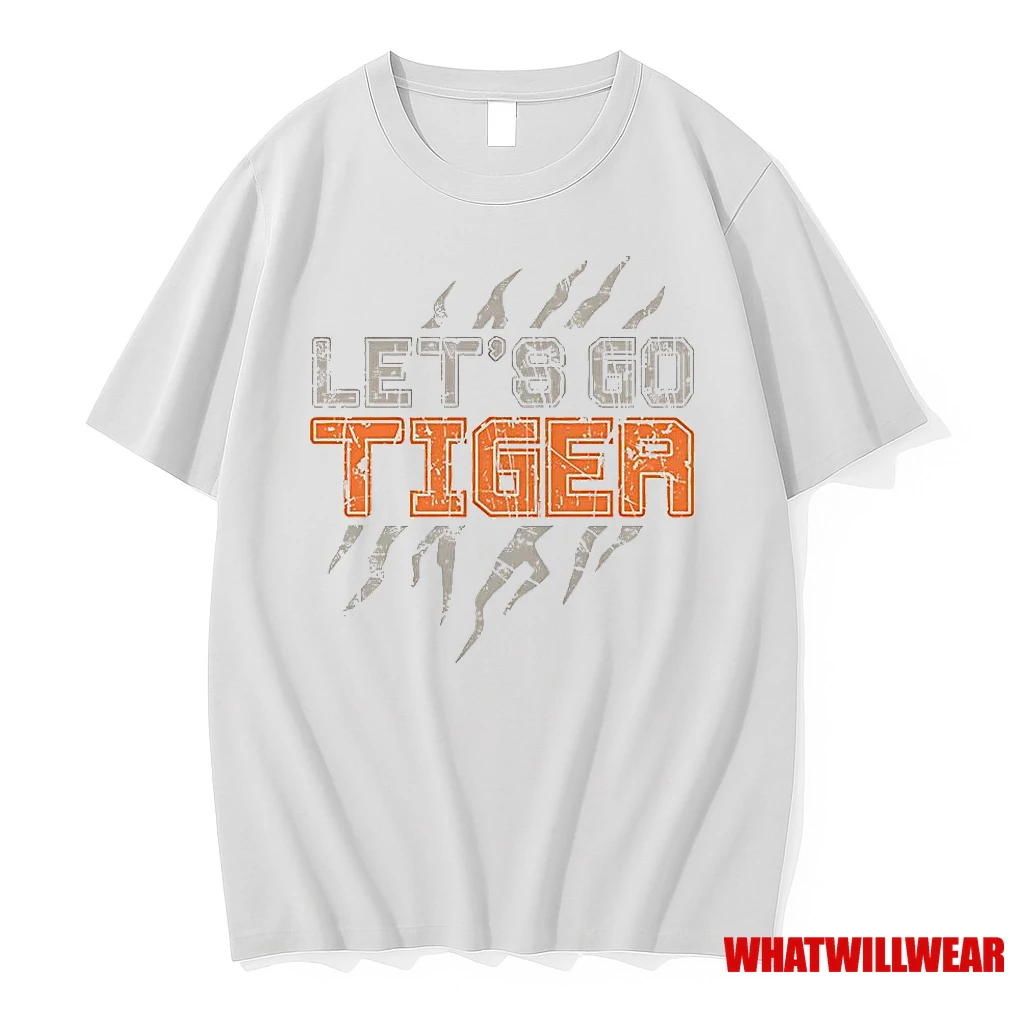 Lets Go Tiger Worn Effect Shirts