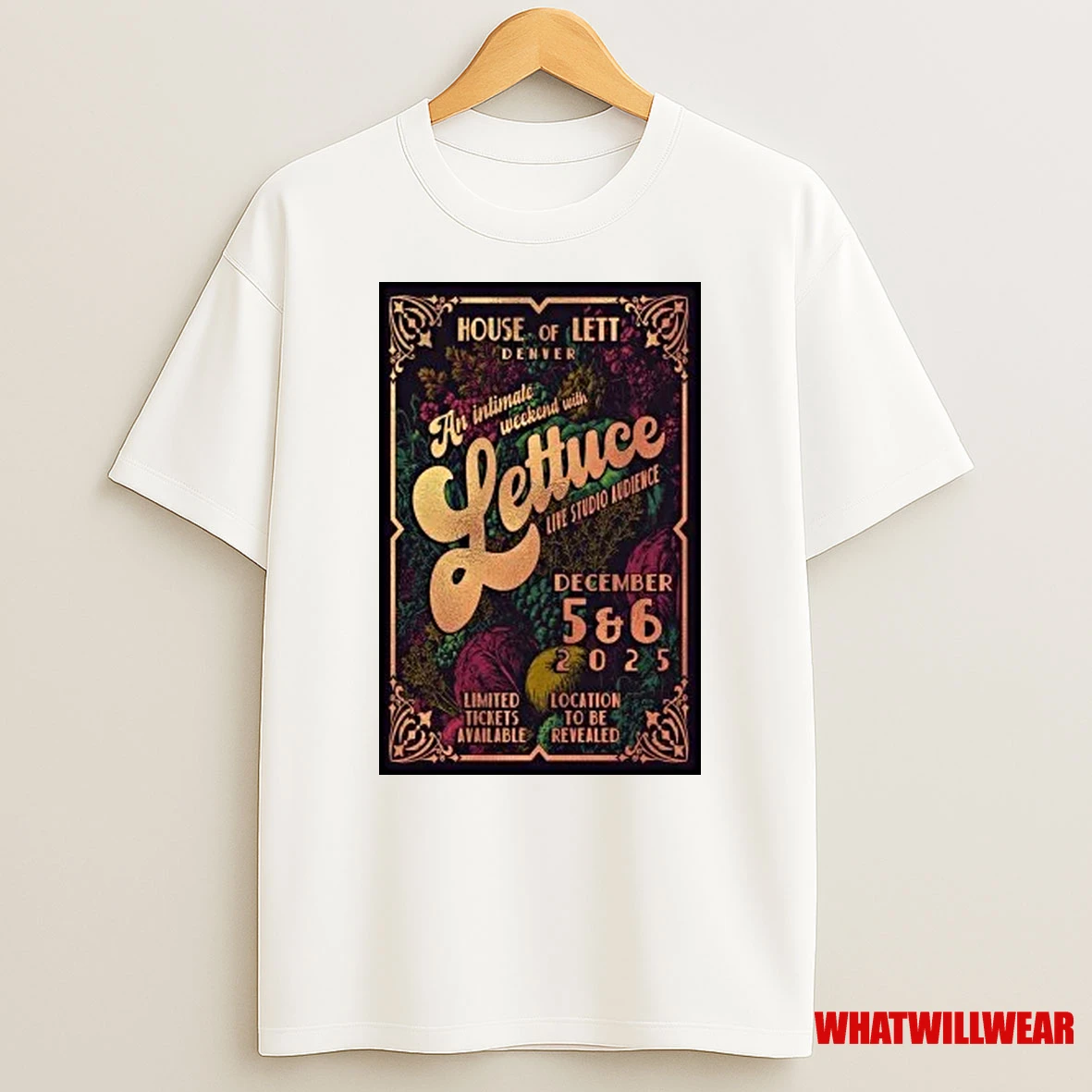 Lettuce An Intimate Weekend With Live Studio Audience Tour Denver Co 2025 Shirts