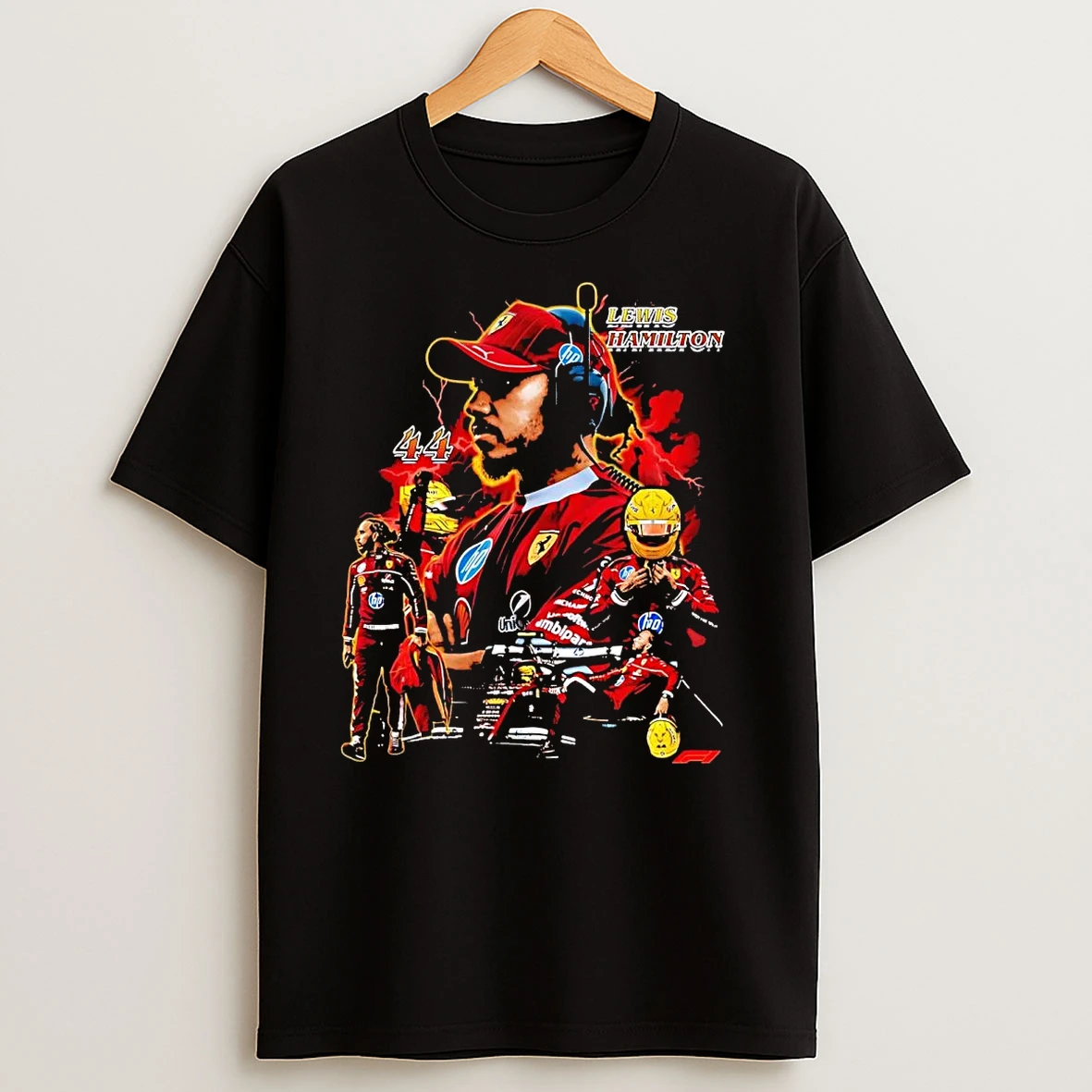 Lewis Hamilton Picture Collage T Shirts