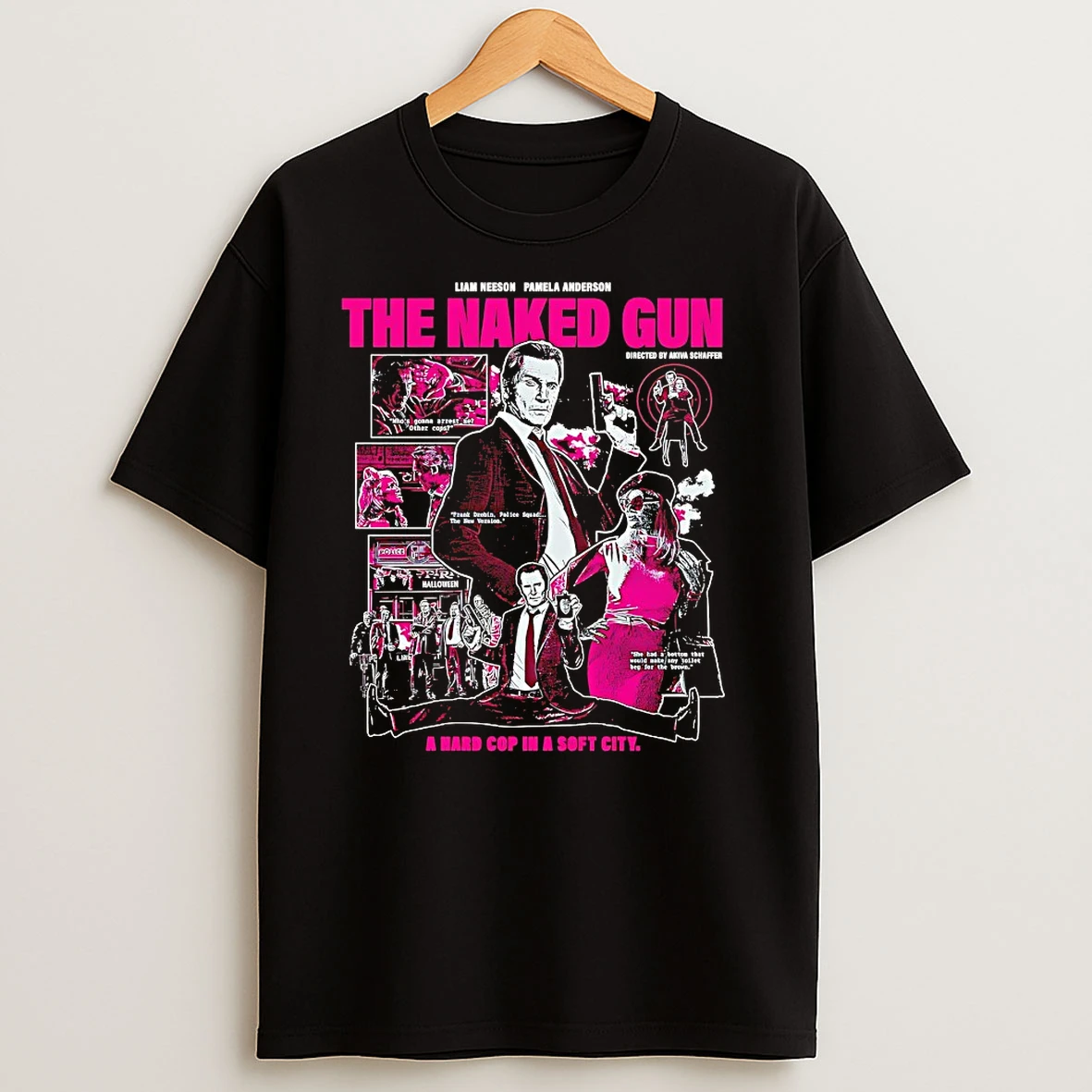 Liam Neeson Pamela Anderson The Naked Gun T Shirts