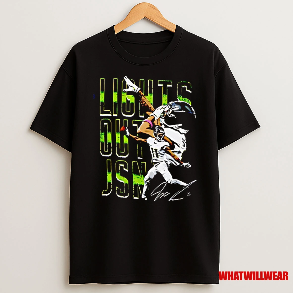 Lights Out Jsn Jaxon Smith Njigba Seattle Seahawks Football Signature Shirts