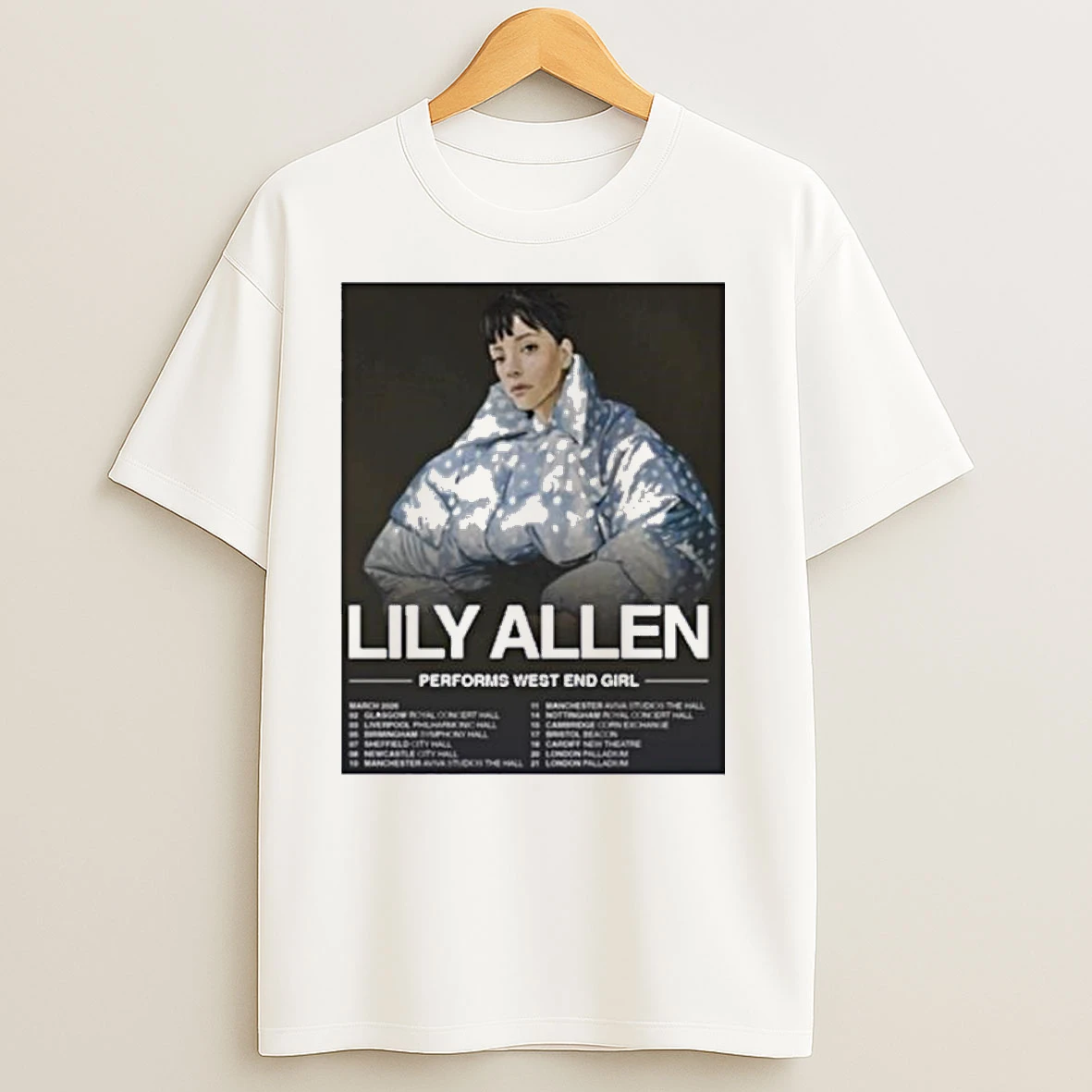 Lily Allen West End Girl Tour 2026 T Shirts