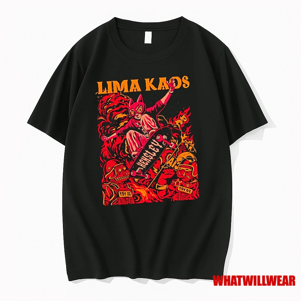 Lima Kaos Hensley Skateboard Character Shirts