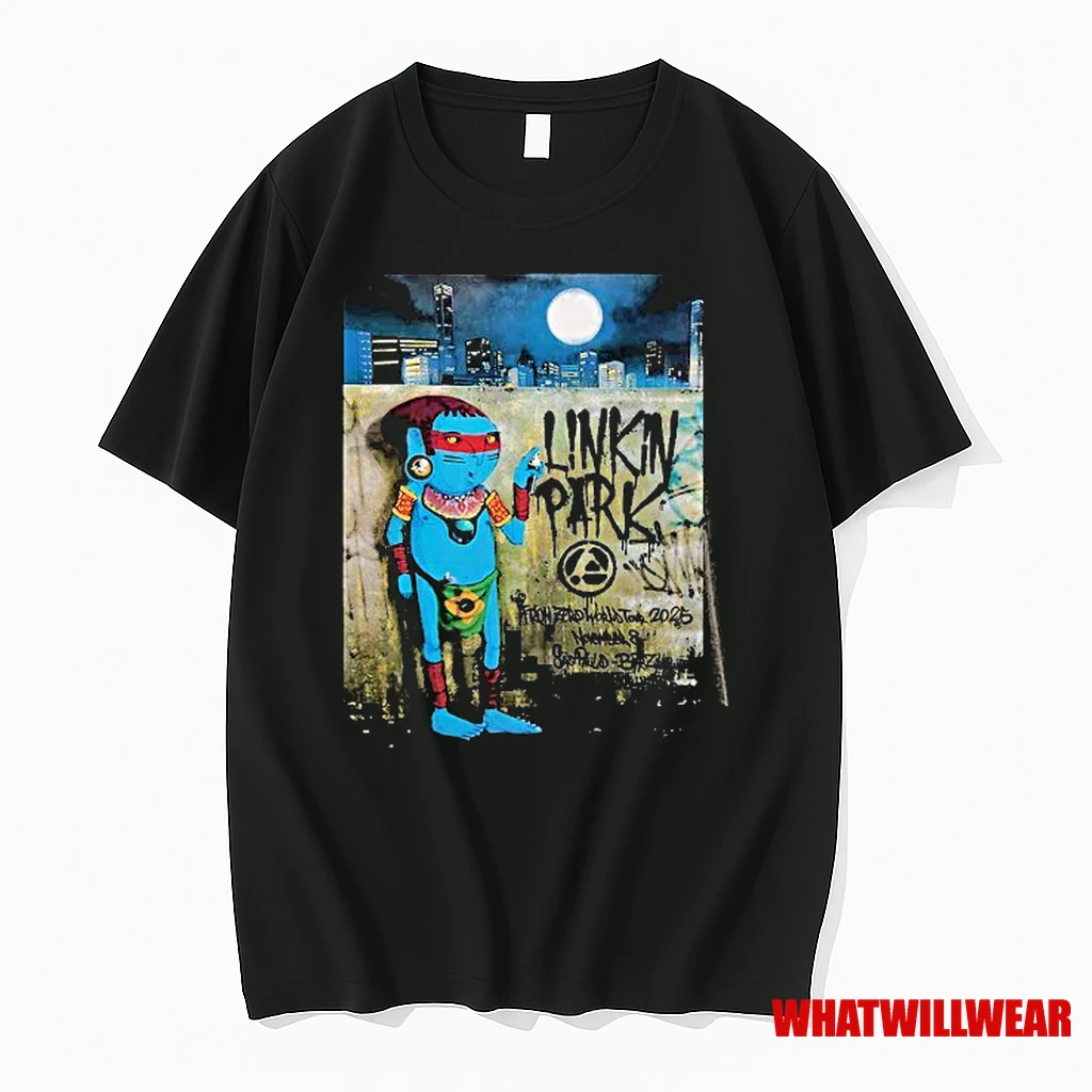 Linkin Park From Zero Tour 2025 At Estadio Morumbi In Sao Paulo Sp On November 8 Graffiti Shirts