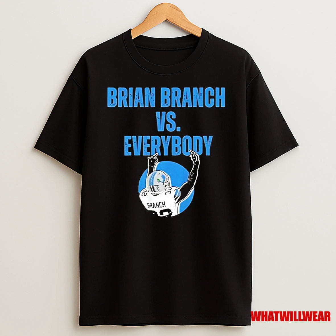 Lions Brian Branch Vs Everybody Detroit Lions Nfl 2025 Shirts