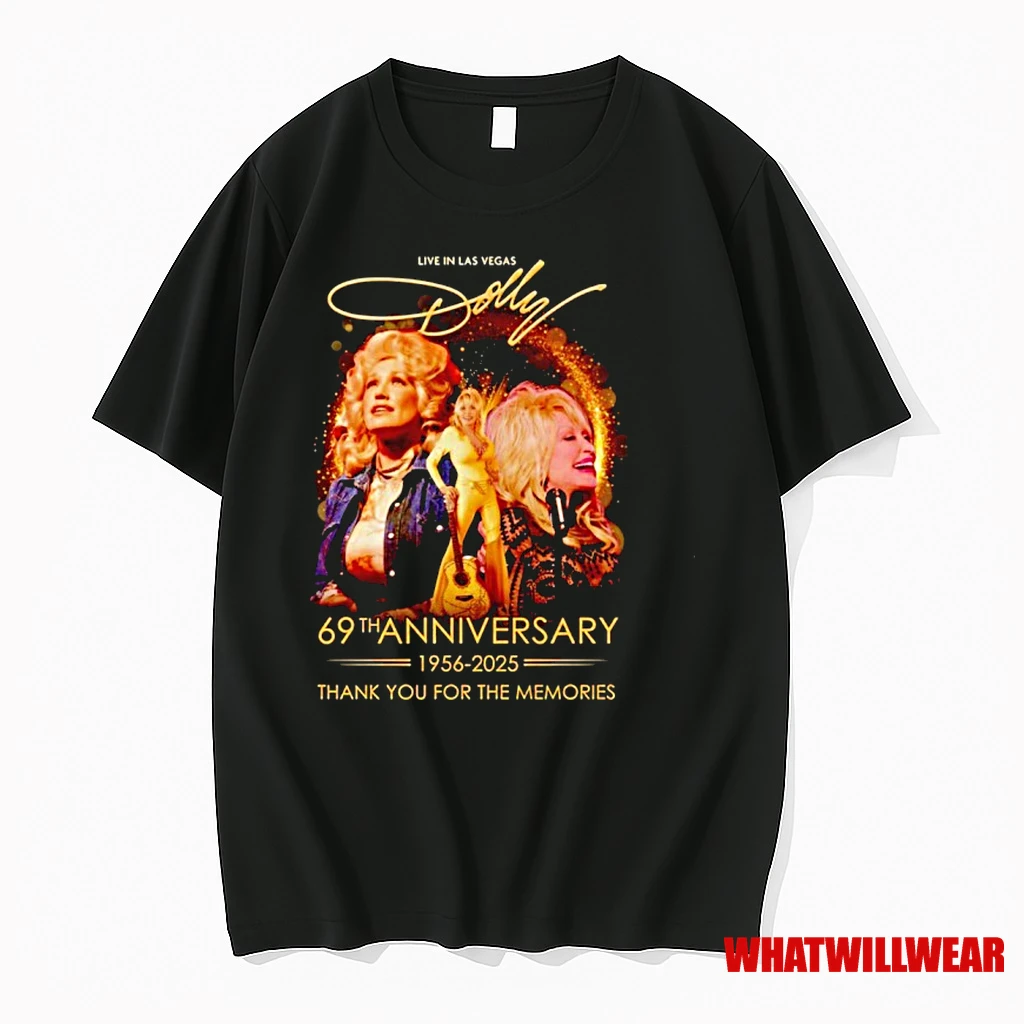 Live In Las Vegas Dolly 69th Anniversary 1956 2025 Thank You For The Memories Shirts