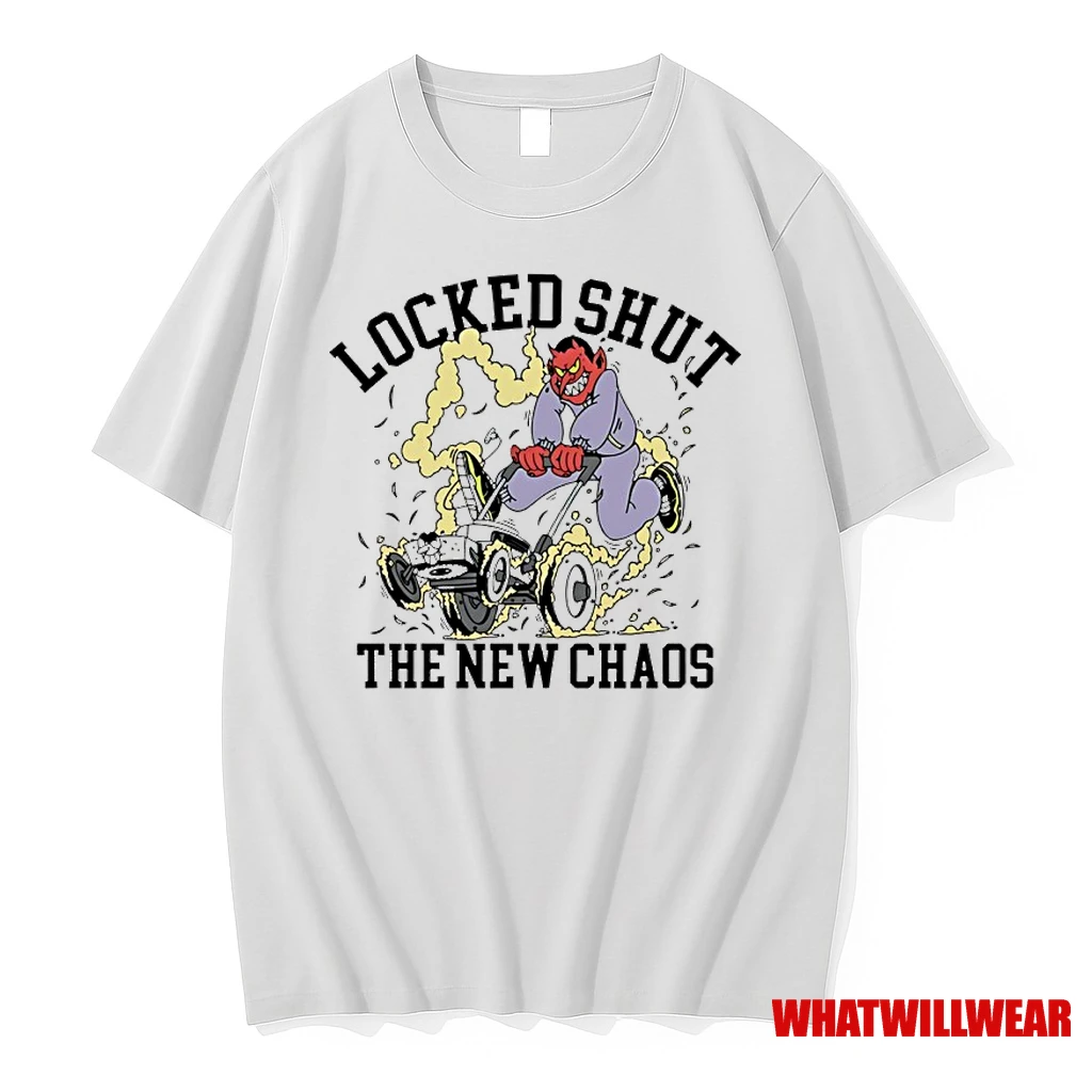 Locked Shut The New Chaos Mower Devil Shirts